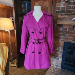 Vertigo Fushia Trench/Rain Coat/Binblaz101